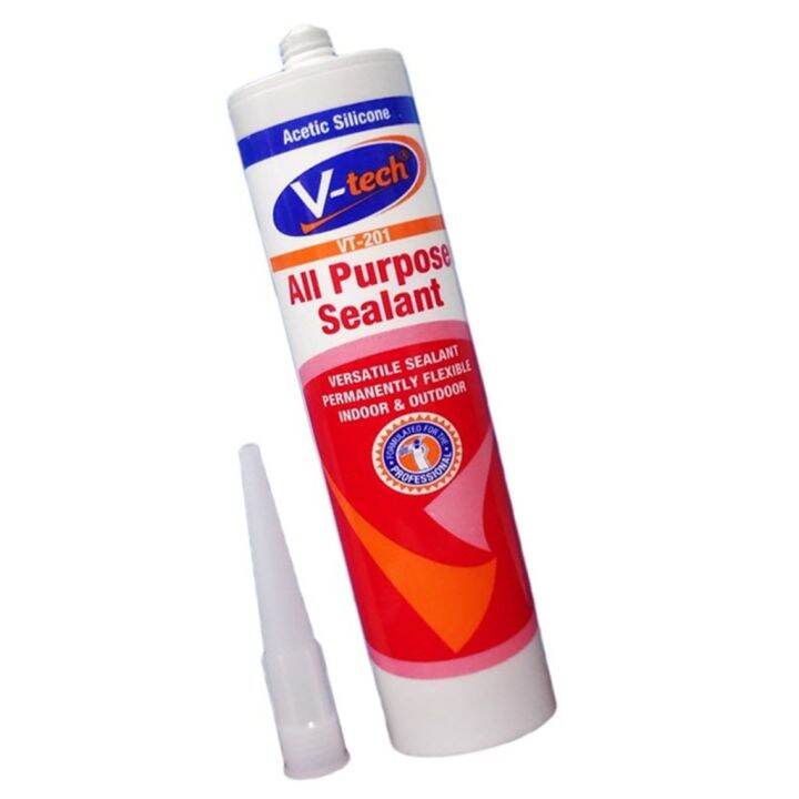 VTECH SILICONE SEALANT VT201 ALL PURPOSE ( CLEAR ) ASTM C920 CLASS 25