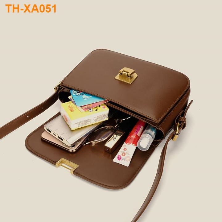 ฮ่องกงกระเป๋าผู้หญิง-2023-ใหม่แฟชั่นไหล่เดียวกระเป๋า-messenger-คุณภาพสูงเนื้อรักแร้กระเป๋าย้อนยุคกล่องเต้าหู้กระเป๋า