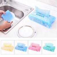 Kitchen Cleaning Dishwashing Dishcloth Double-Sided Rag Fleece thickened Absorbent Towel