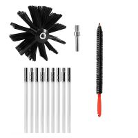 Dryer Vent Cleaner Brush Kit,18Ft Flexible Chimney Cleaning Brush Kit,Fireplace Chimney Brushes Cleaner,Lint Remover