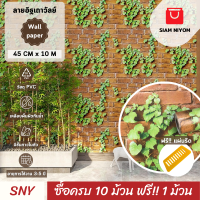 Siam Niyom สยามนิยม วอลเปเปอร์ติดผนัง ลายอิฐเถาวัลย์ วอลเปเปอร์ วอลเปเปอร์ผนัง wallpaper ติดผนัง wallpaper wallpaper ติดผนังปูน วอลเปเปอร์ ติด ผนัง