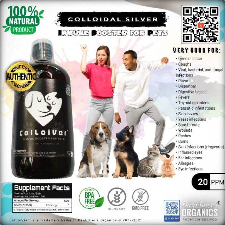 Colloidal Nano Silver for Pets 20ppm Human Grade/ 500ml / 100% ...