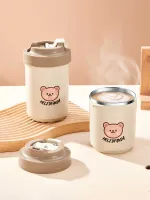 WORTHBUY 18/8 stainless steel Leakproof Thermos Water Bottle 380/480ML Portable Coffee Cup For Office Children Breakfast Cups