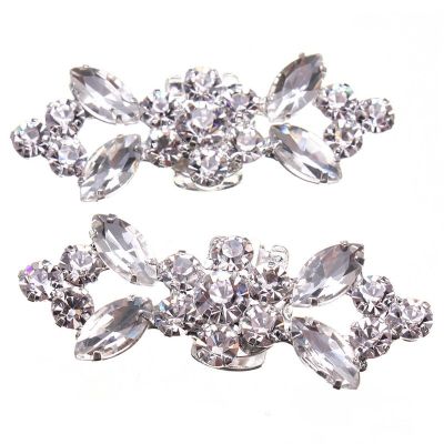 1Pair Rhinestone Crystal Wedding Bridal Diamante Crystal Shoe Clips