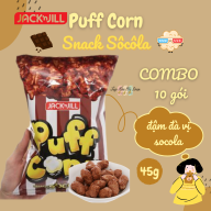 COMBO 10 Bánh Snack Bim Bim Bắp Puff Corn Vị Socola 45g thumbnail