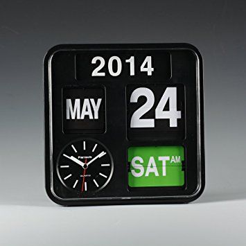 นาฬิกา-flip-clock-ad-650-black