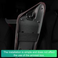 Armrest Box Cover for C- 2017-2019 Leather Center Console Armrest Lid Cushion