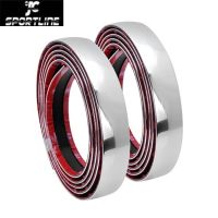 Car Styling Auto Self Adhesive Side Door Chrome Strip Moulding Decoration Bumper Protector Trim Tape Decorative Door Stops