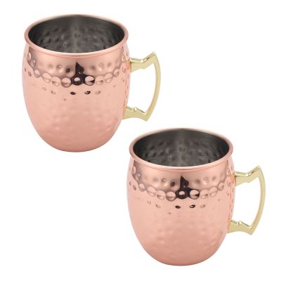 Ounces Hammered Copper Plated Moscow Mule Mug Beer Cup Coffee Cup Mug Copper Plated Cocktail Cup For Stainless Steel Coffee Cup