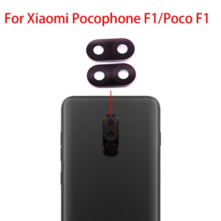 2ชิ้นสำหรับ-xiaomi-pocophone-f1เลนส์กระจกกล้องถ่ายรูปกล้องด้านหลังเลนส์กระจกกล้องถ่ายรูปอะไหล่ซ่อมใช้แทนกาวสำหรับ-f1-poco