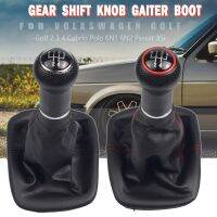 Car Shift knob 5 Speed Red Frame Gear Shift Knob Lever Gaiter Boot For Volkswagen VW Golf 2 3 4 Cabrio Polo 6N1 6N2 Passat 35i