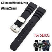 mengmaomao 20mm 22mm Silicone for SEIKO Diving Abalone Canned Resin Clasp Buckle