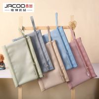 Excellent A4 Double-Layer Transparent Waterproof Maternity Examination Data File Storage Bag TPU Portable File Bag Zipper Type 【AUG】