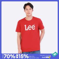 เสื้อเลือกตั้ง LEE เสื้อยืดแขนสั้นผู้ชาย ทรง REGULAR รุ่น LE S523MTSSF02 สีแดง S-5XL