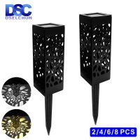 【LZ】❀✵  Solar LED Lawn Light para exterior impermeável Jardim Decor Lâmpada para Pavilhão Quintal Paisagem Lâmpadas Enterradas Luzes de Gramado 2 PCs 4 PCs 6 PCs 8PCs