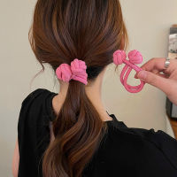 Knotted Hair Rope Elastic Hair Bands Ties Scrunchie Hairbands Double Knot Women Bow Ponytail Holder Hair Accessories Headdress