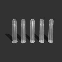 【YF】❈❉  100pcs 10ml Centrifuge Tubes Test Experiment Transparent Plastic Tube Round Bottom with Scale