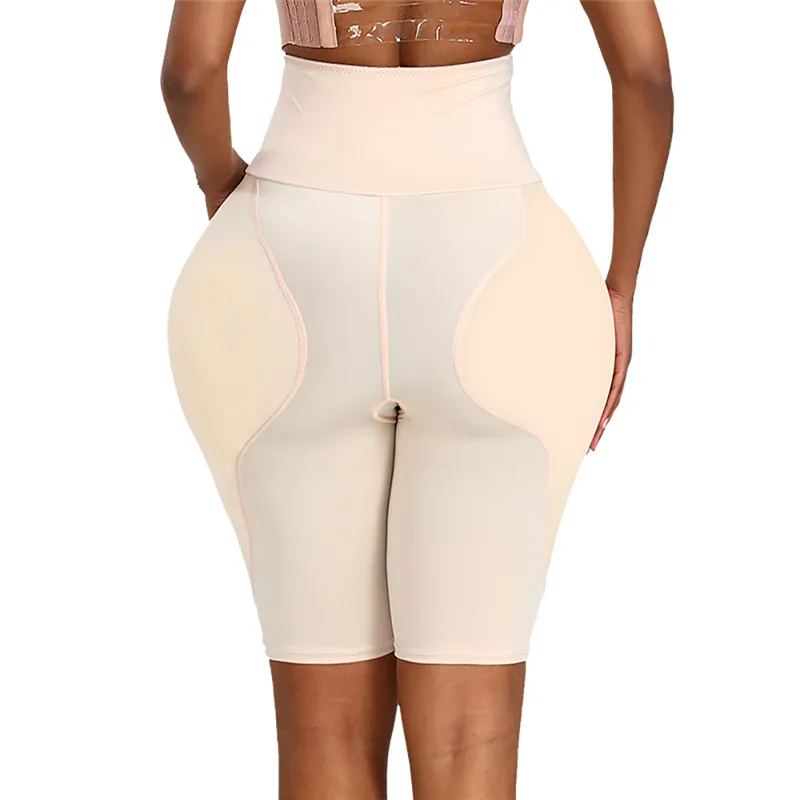Women Shapewear Padded Underwear Waist Slimmer Butt Lifter Control Panties  Hip Enhancer Mid Thigh Shorts sexy Modeling Seamless