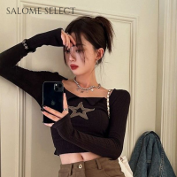 SALOME SELECT เสื้อแขนยาวผญ เสื้อคลุมหญิง เสื้อกันหนาว ผญ เสื้อสเวตเตอร์ เสื้อไหมพรมผญ เสื่อฮู้ดหญิงคู่ เสื้อแขนยาวหลวม 2023 ใหม่ WMY2390XUU 37Z230915