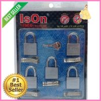 กุญแจมาสเตอร์คีย์ ISON 899 CS-40/5 40 มม. แพ็ก 5 ตัวPADLOCK WITH MASTER KEY SYSTEM ISON 899 CS-40/5 40MM PACK5 **ของแท้100%**