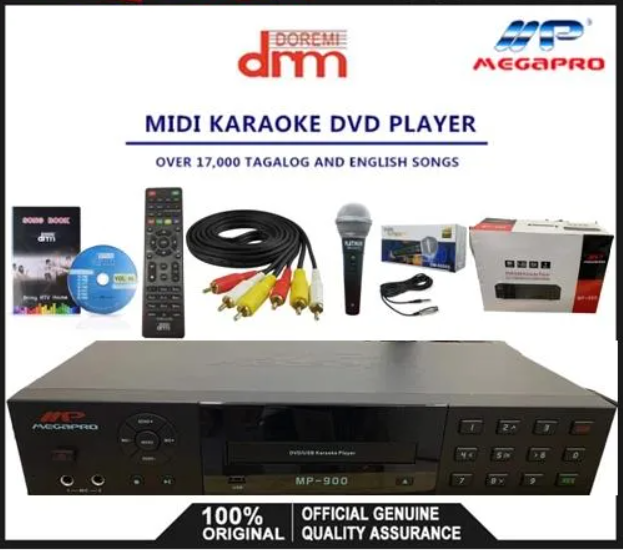 MP Megapro MP900 DoReMi Karaoke Player DVD Songbook With Remote wire