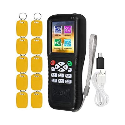 RFID Reader Writer Duplicator, NFC Reader, Multi Frequencies RFID Smart Card Programmer, Encrypted Card Decoder