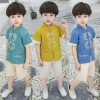 COD dsgrtytrytry ??CNY TRADITIONAL KIDS BOYS Cheongsam SET??