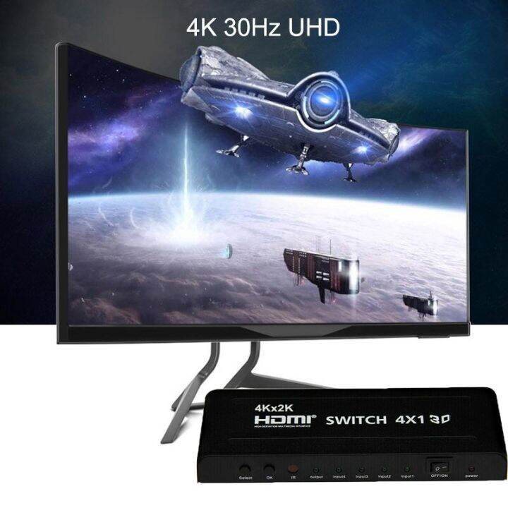 4x-ตัวสลับ3d-1สวิตช์-hdmi-4k-4ถึง1ตัวแปลงวิดีโอออดิโอพร้อมรีโมท-pip-ir-สำหรับ-ps3-ps4-dvd-แล็ปท็อป-pc-ไปยังโปรเจกเตอร์จอทีวี