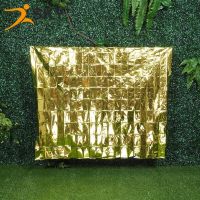 Sheng kai outdoor all kinds of aluminum plating film first aid emergency blanket carpet 160 x 210 golden waste their prevention