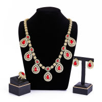 2021 Jul Traditional Wedding jewelry set for women Alloy Jewelry Sets Necklace Ring