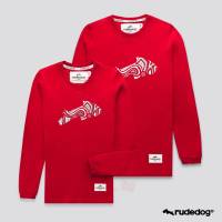 Rudedog เสื้อยืดแขนยาวชาย/หญิง สีแดง รุ่น LAVA (ราคาต่อตัว)