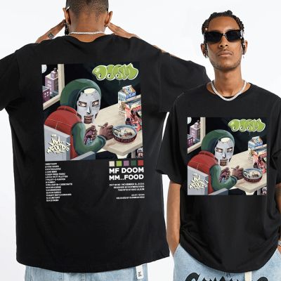 MF DOOM T Shirt Tracklist Album Cover Short Sleeve Tees Hip Hop Harajuku Streetwear T-shirt Oversized Men Clothes Tshirts Tops XS-4XL-5XL-6XL