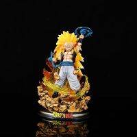 Bandai อะนิเมะ D Ragon B All Gotenks ด้วยแสงรูปการกระทำของเล่นหุ่นพีวีซีรูปปั้นรุ่นตกแต่งของขวัญคริสต์มาสสำหรับเด็กผู้ชาย