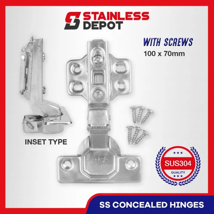 Vgn1PC Stainless Hinges Concealed Hinges Inset Type SUS304 with