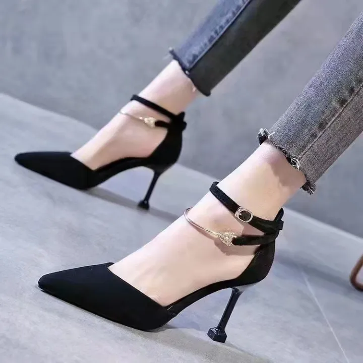 Holiday Women High Heels Sandals - Stretched Flock Rhinestone Glitter Shoes (SH2)(SS1)(WO3)(CD)(F37)(F36)(F39)