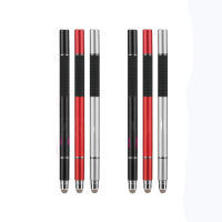 3 รวม 1  ปากกา capacitive แบบแผ่นดิสก์   ปากกาสไตลัสที่เขียนด้วยลายมือแบบไฟเบอร์ปากกาหน้าจอแบบ capacitive โลหะหัวเปลี่ยนได้