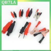 QB7LA Shop 5A 20A 50A Handle Test Probe Metal Alligator Crocodile Clips Connector Connect Socket Plug Black Red for Electrical Car Battery