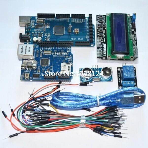 SUQ Mega2560 r3 for arduino kit + HC-SR04 +breadboard cable + relay ...