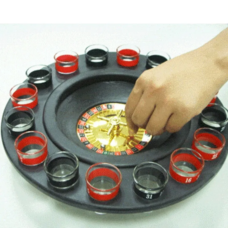 1pc Russian Roulette Drinking Game With 16 Holes Glasses