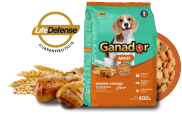 HN- Gói 3kg thức ăn dạng hạt cao cấp GANADOR dành cho mọi loại chó cám chó