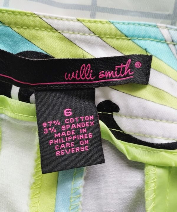 willi-smith-กางเกงแนววินเทจ-กางเกงคาปิ-ไซส์-28-30-ของแท้-สภาพเหมือนใหม่-ไม่ผ่านการใช้งาน