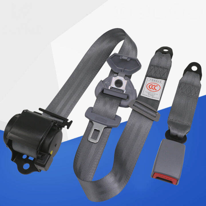 universal-เข็มขัดนิรภัยอัตโนมัติสามจุดสำหรับรถ-stopper-spacing-limit-buckle-clip-retainer-เข็มขัดนิรภัยแบบปรับได้พร้อม-cam-lock