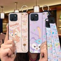 Shockproof Dirt-resistant Phone Case For Wiko T10 Cartoon Fashion Design Cute Wrist Strap Anti-knock Lanyard Back Cover