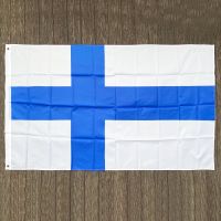 xvggdg Finland Flag Polyester standard National Flag Banner Outdoor Indoor 150x90cm Flag