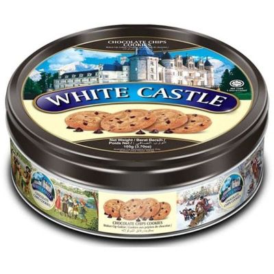 ขายส่งยกลัง 24 กระปุก คุ้กกี้พระราชวัง White castle butter cookies  ขนาด  105 g.