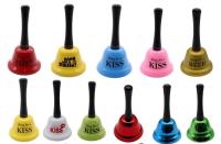 Festive Drink Accessories Christmas Party Decoration Funny Valentines Bell Colorful Bell With Letters Drink Party Toy Bell