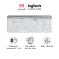 Bàn phím không dây Bluetooth Logitech K580 - kết nối 2 thiết bị, pin 2 năm, mảnh gọn, phù hợp PC/ iPad/ Điện thoại. 
