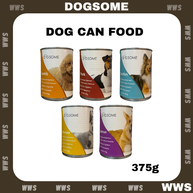 Dogsome Dog Can Food Chicken, Cod Fish, Lamb, Pork, Salmon 375g