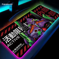 800x300mm RGB Large XXL Evangelion Mouse Mat Anime Laptop Mouse Pad Notbook XL Computer Keyboard Gaming Mousepad Gamer Play Mats