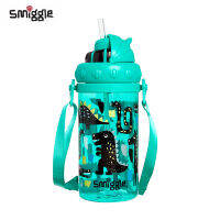 [คลังสินค้าพร้อม] [ต้นฉบับ] Smiggle Topsy Botol Minuman ขนาดเล็กจิ๋วพร้อมสายคล้อง400มล. การ์ตูนไดโนเสาร์สีเขียวแพนด้าสีม่วงเด็กผู้ชายรถสีฟ้าขวดน้ำไดโนเสาร์และถ้วยจิบ